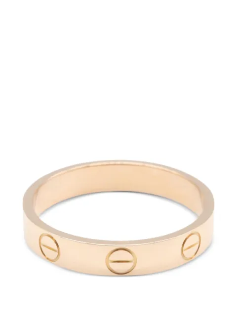 Cartier 2010s mini Love embossed-details ring