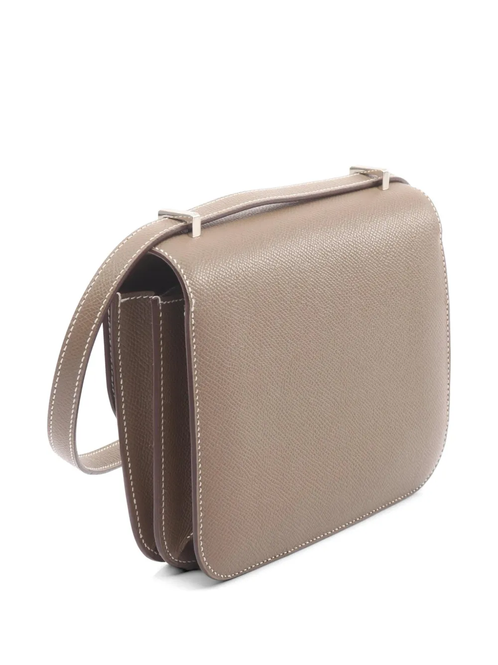 Hermès Pre-owned 2023 Mini Constance 3 Leather Shoulder Bag in Brown, view 2
