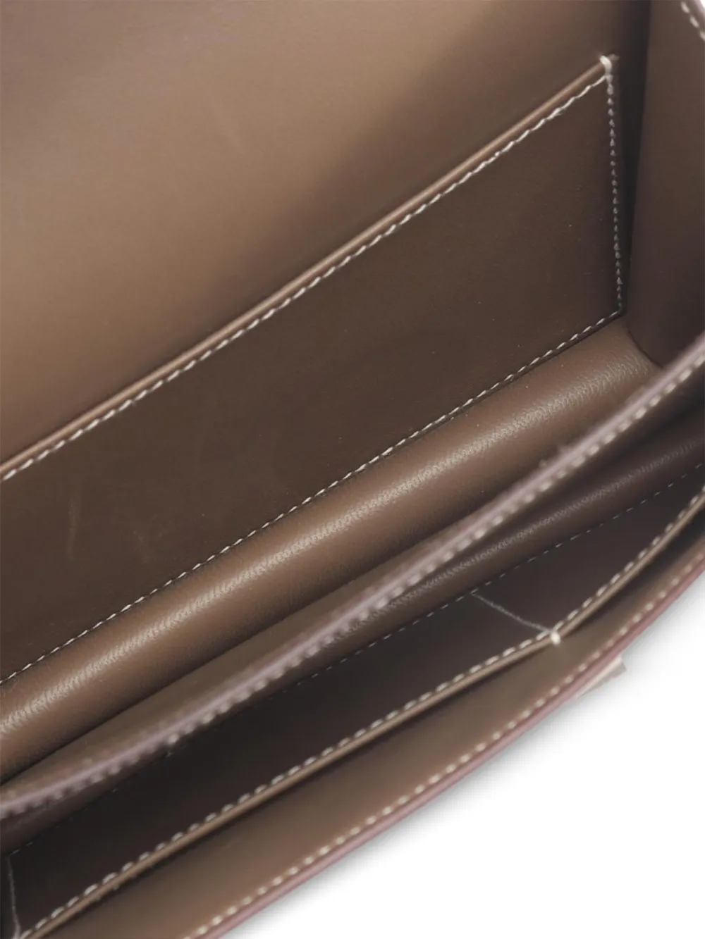 Hermès Pre-owned 2023 Mini Constance 3 Leather Shoulder Bag in Brown, view 4
