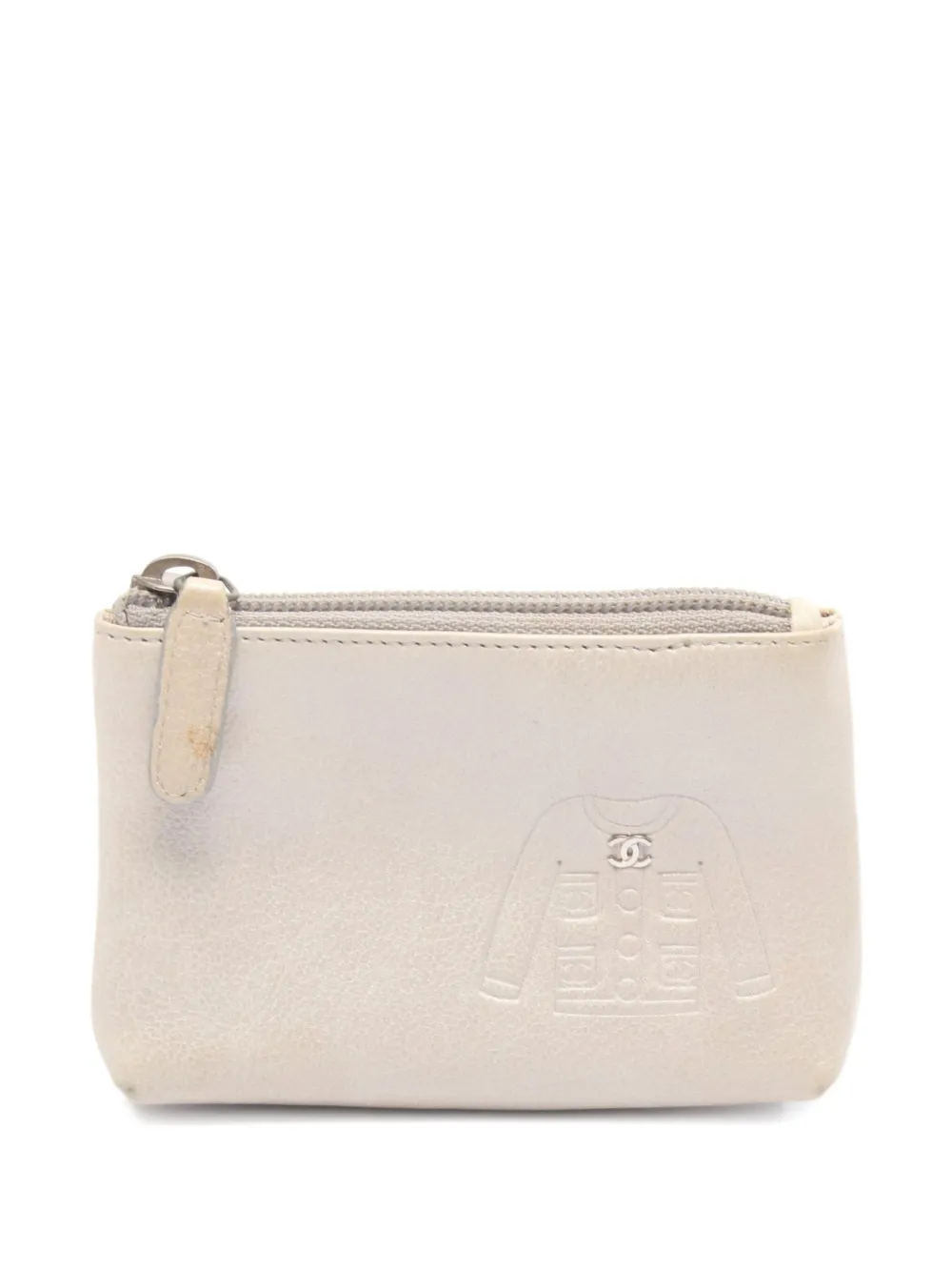 CHANEL Pre-Owned Coco Mark key ring coin purse - Argento