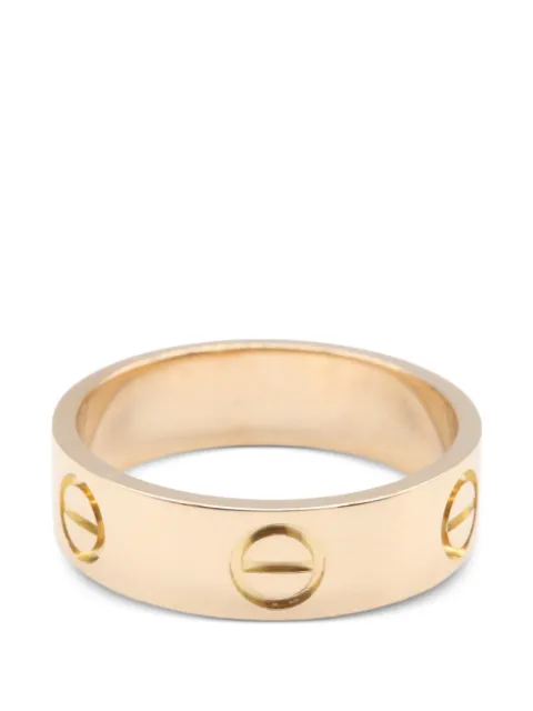 Cartier 2010s Love engraved-details ring