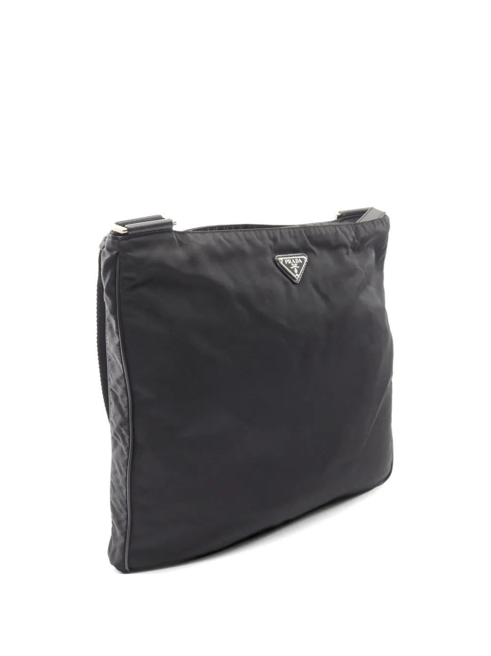 Prada Pre-Owned 2000s triangle logo shoulder bag - Nero