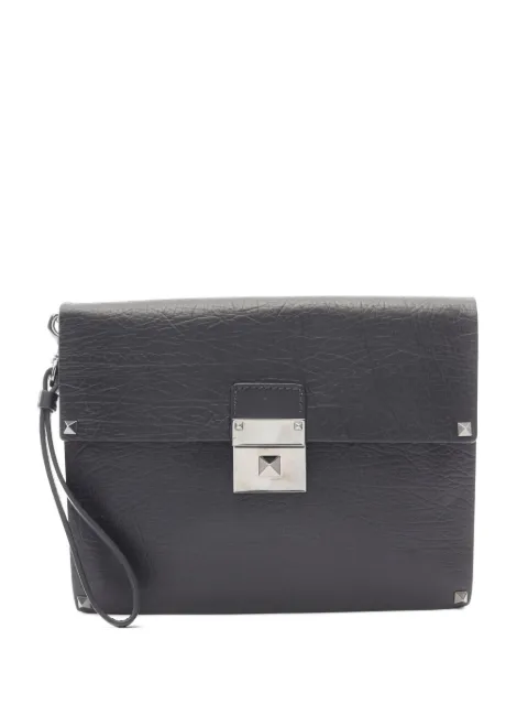 Valentino Garavani Pre-Owned 2010s Rockstud leather clutch bag