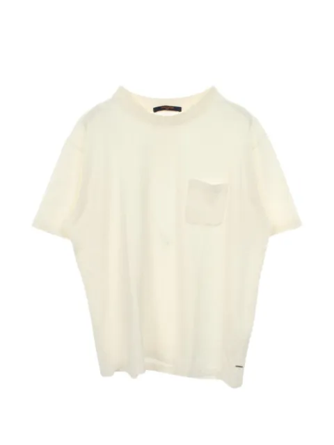 Louis Vuitton Pre-Owned 2010s Damier pocket T-shirt