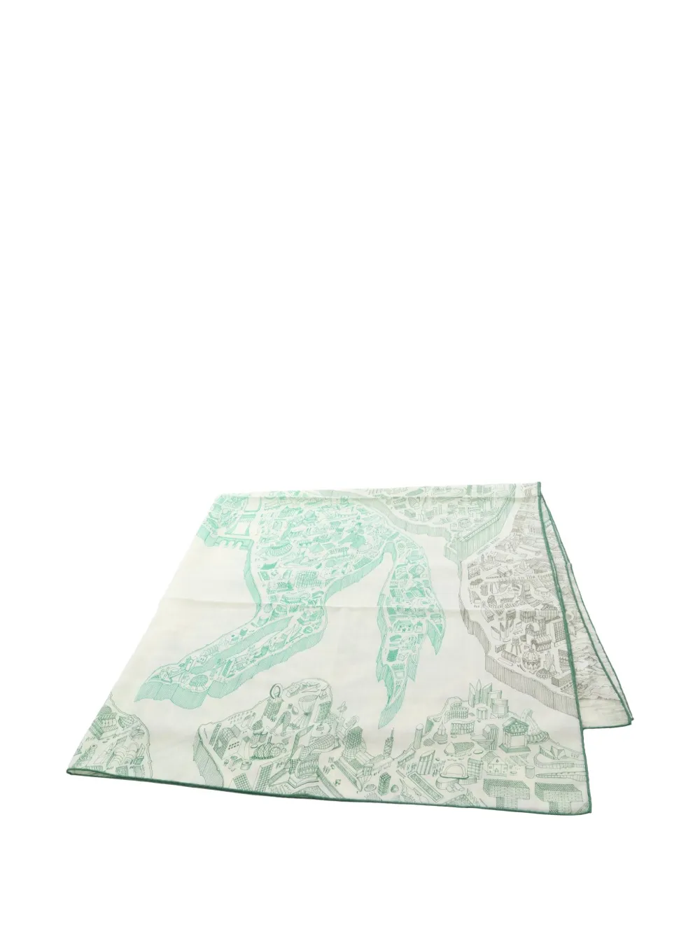 Hermès Pre-Owned La Nouvelle Cité Cavalière scarf - Bianco