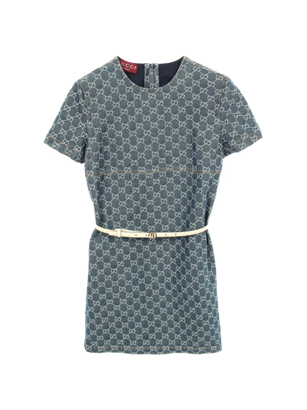 Gucci Pre-Owned Abito midi con motivo GG anni 2010 - Blu