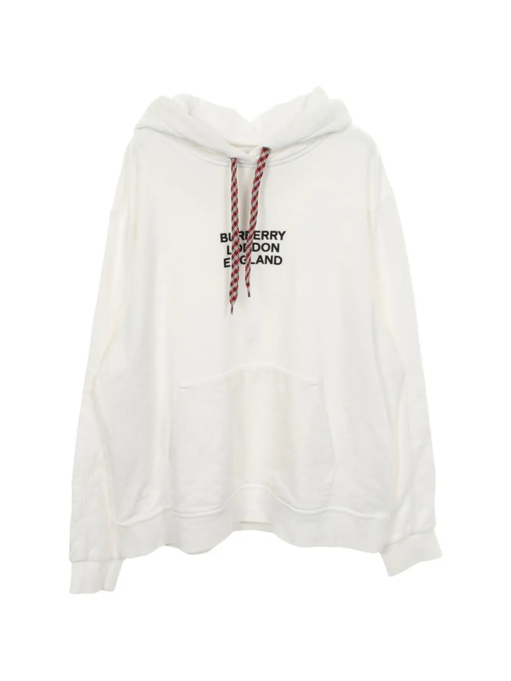 Burberry Pre-Owned 2000s logo-embroidered hoodie - Bianco
