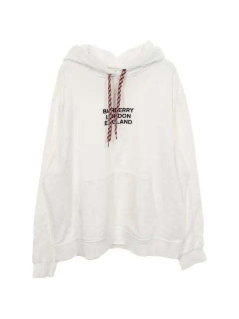 Burberry Pre-Owned 2000s logo-embroidered hoodie