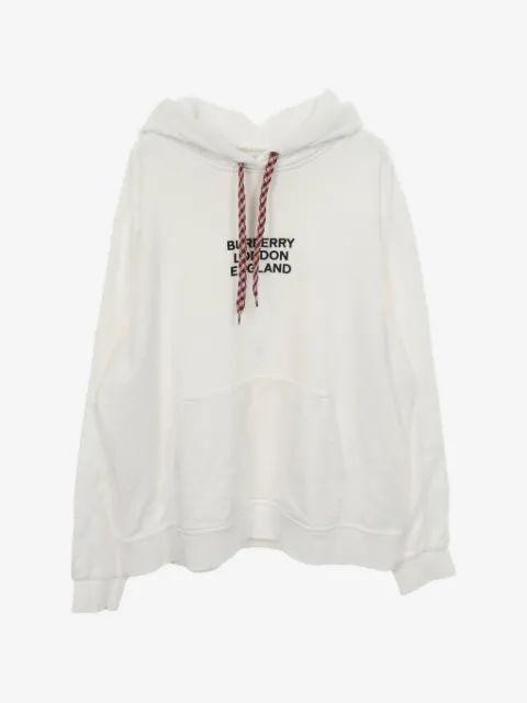 Burberry Pre-Owned 2000s logo-embroidered hoodie
