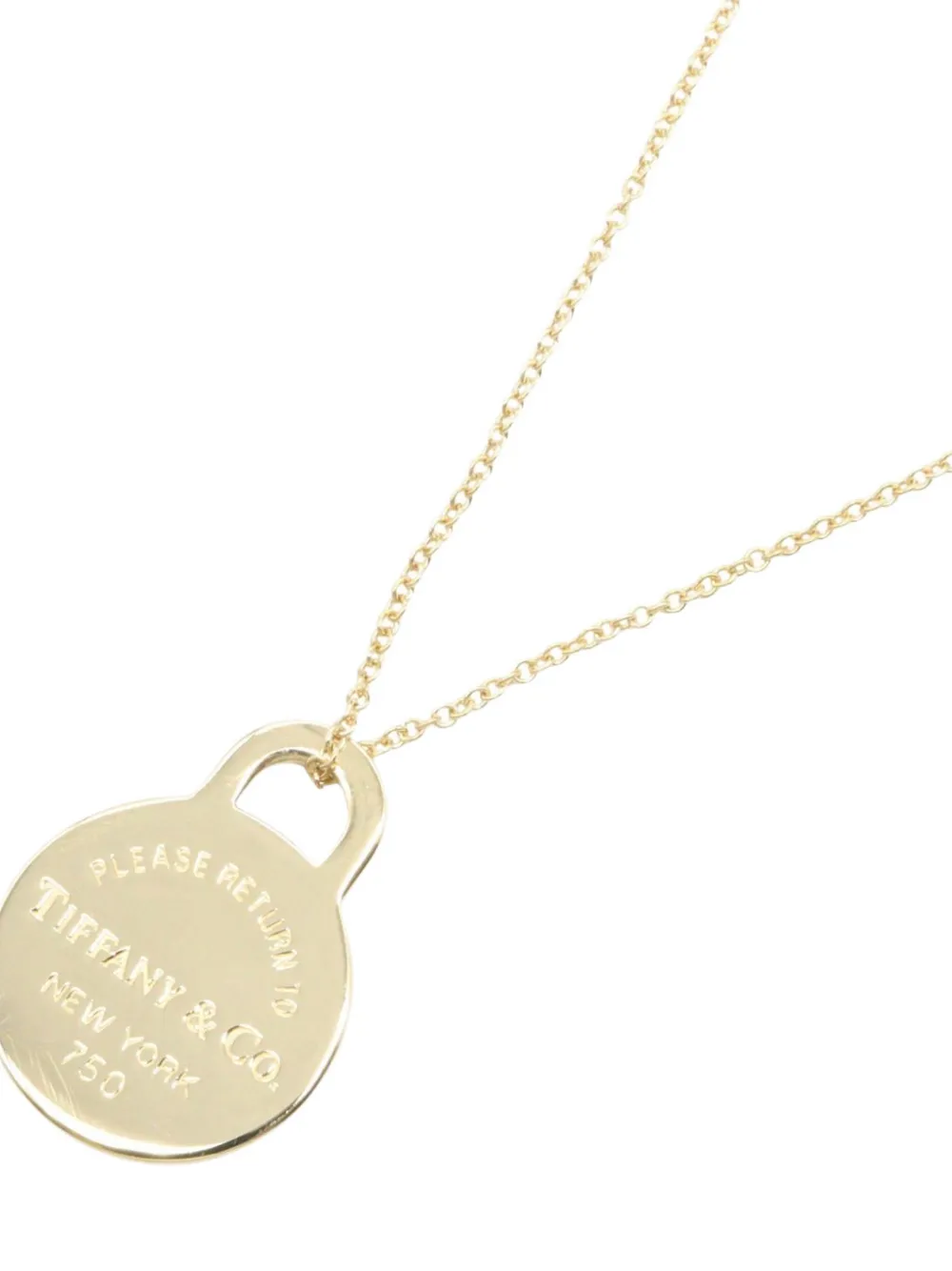 Tiffany & Co Eyewear Return To Tiffany Tag Necklace | Yellow