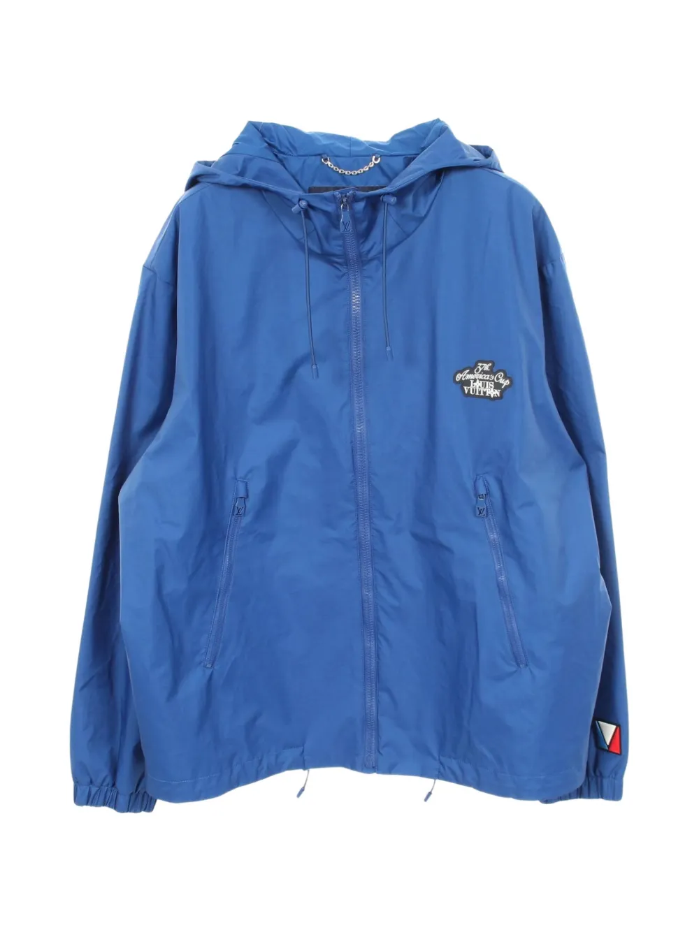 Louis Vuitton Pre-Owned 37th 2010s America's Cup zip-up hooded jacket - Blu