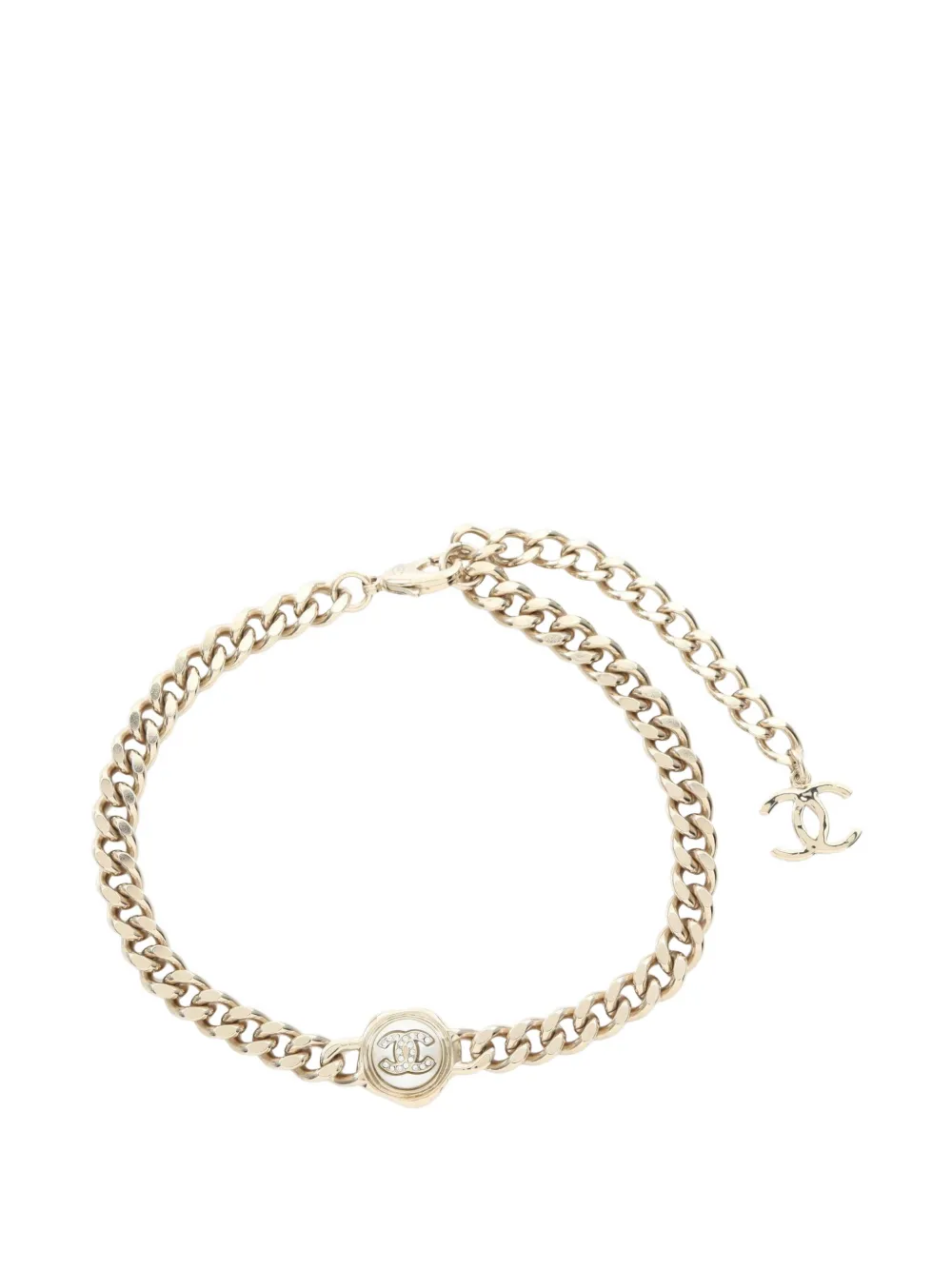 CHANEL Pre-Owned 1986-1988 Coco Mark choker - Oro