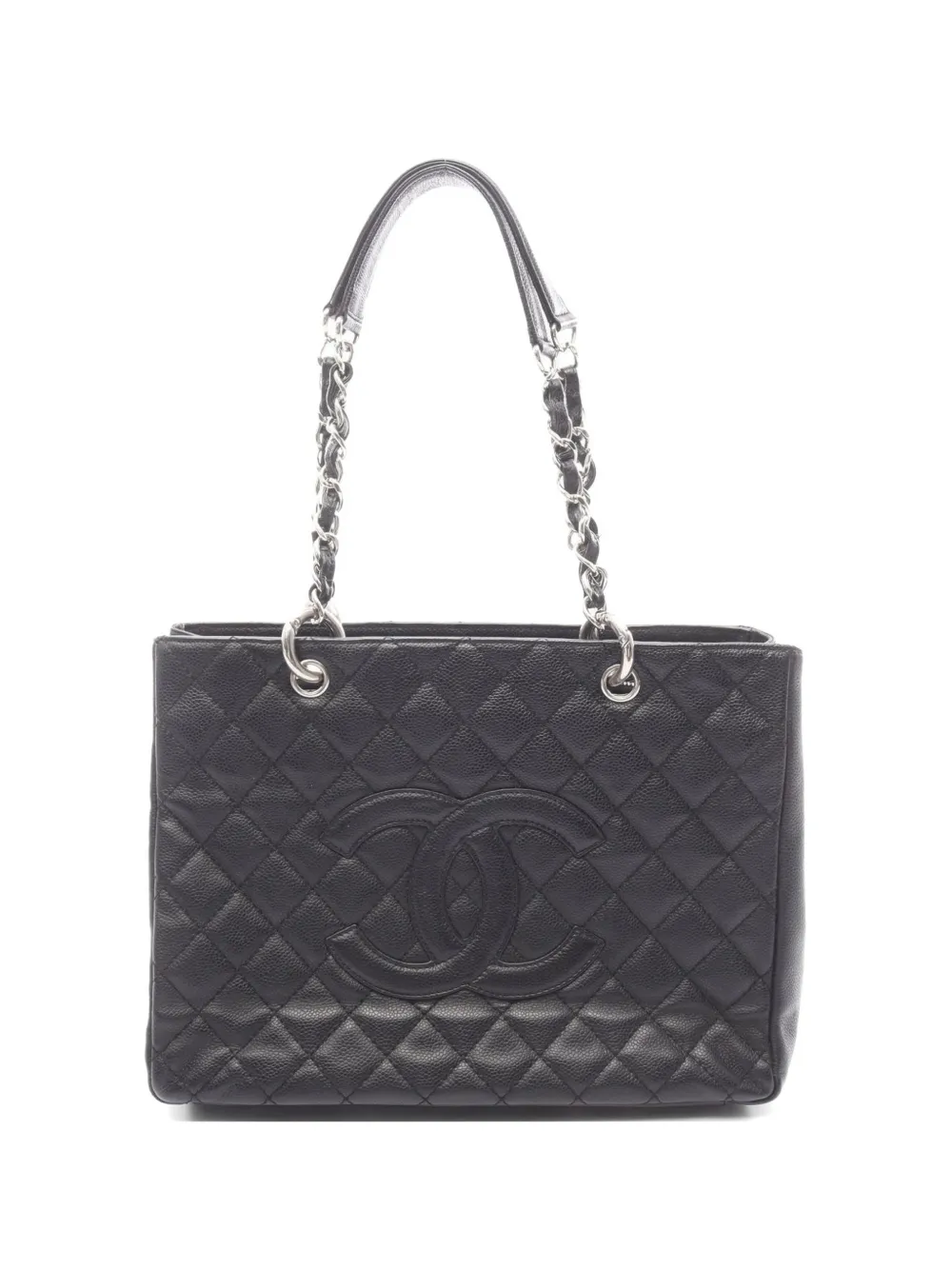 CHANEL Pre-Owned 2008-2009 Grand Shopping Tote Caviar-leather tote bag - Schwarz