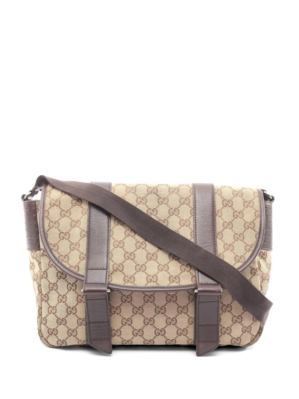 Gucci Pre-Owned 2000s GG canvas messenger bag - Toni neutri
