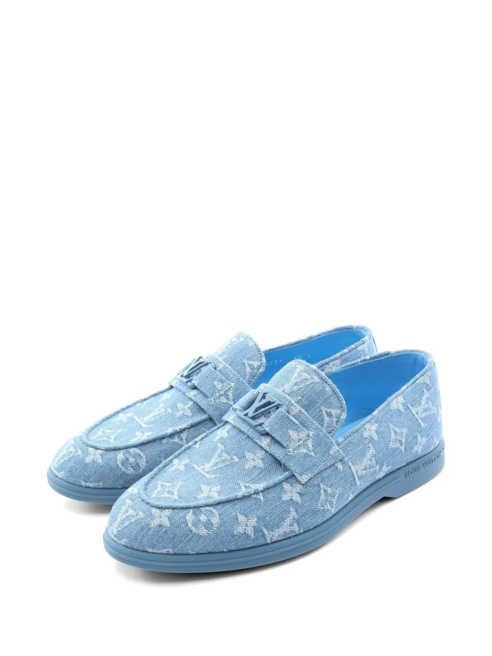 Louis Vuitton Pre-Owned 2023 Estate denim loafers - Blu