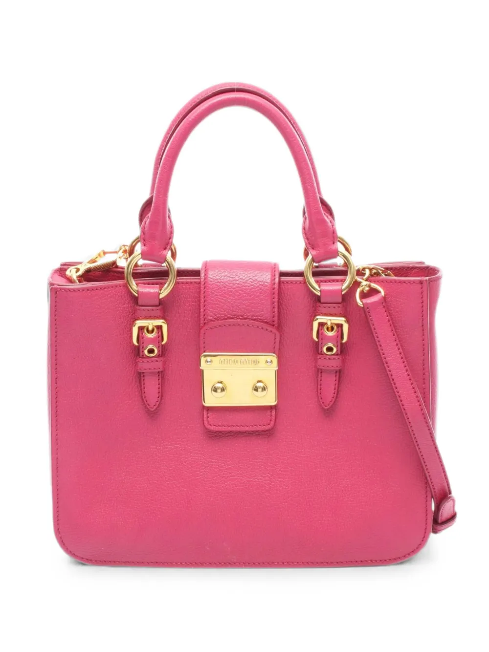 Miu Miu Pre-Owned 2000s Madras tote bag - Rosa