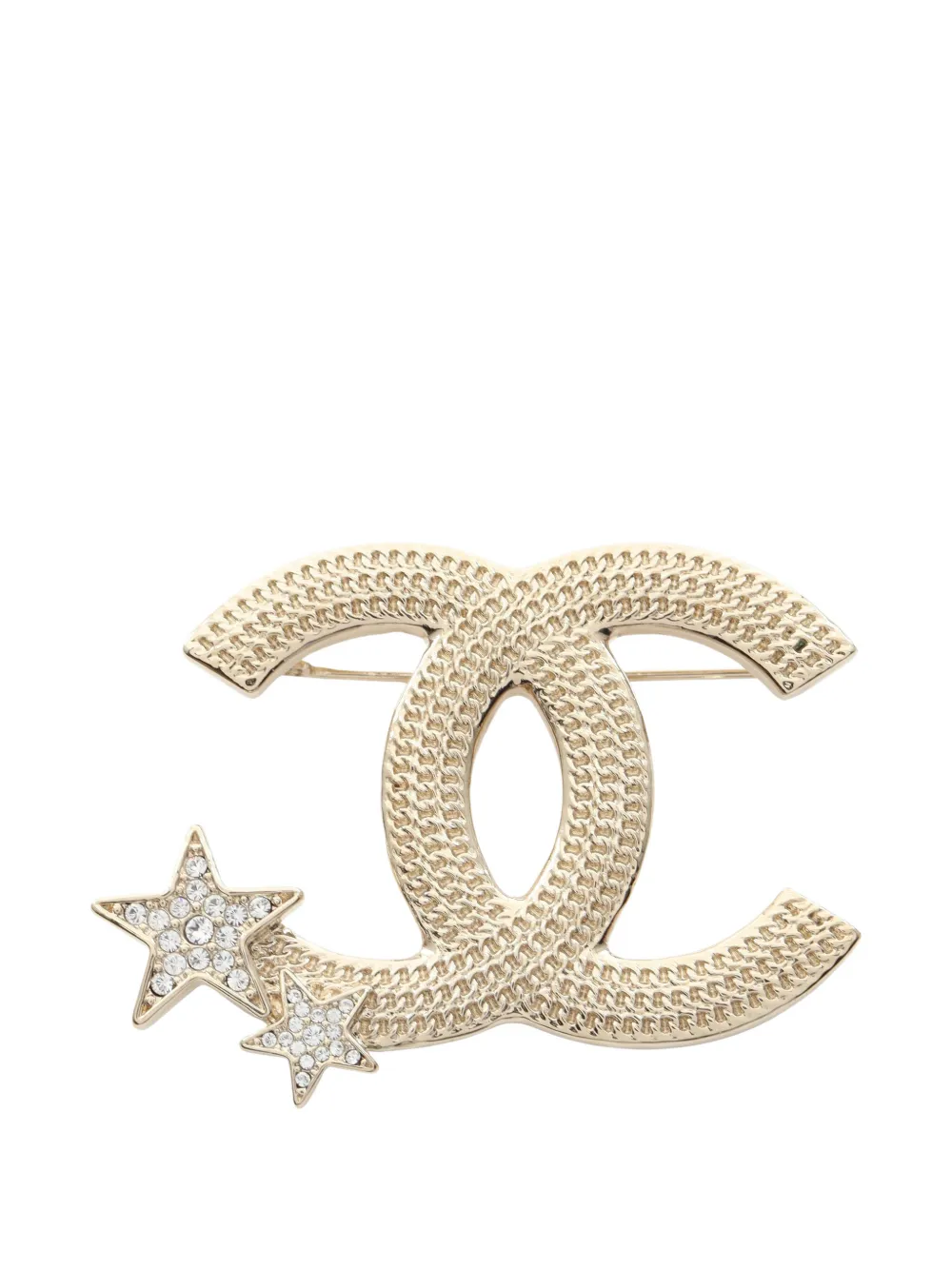 CHANEL Pre-Owned 1986-1988 Coco Mark star brooch - Oro
