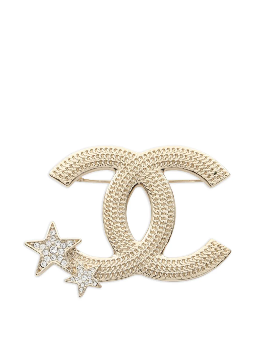 CHANEL Pre-Owned 1986-1988 Coco Mark star brooch - Oro