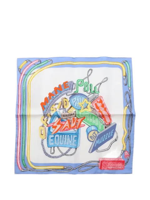 Hermès Pre-Owned Chevaloscope Neon scarf