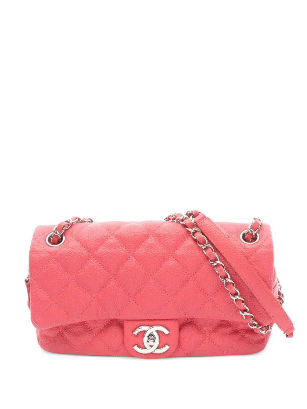 CHANEL Pre-Owned 2014-2015 Classic Flap Caviar-leather shoulder bag - Rosa