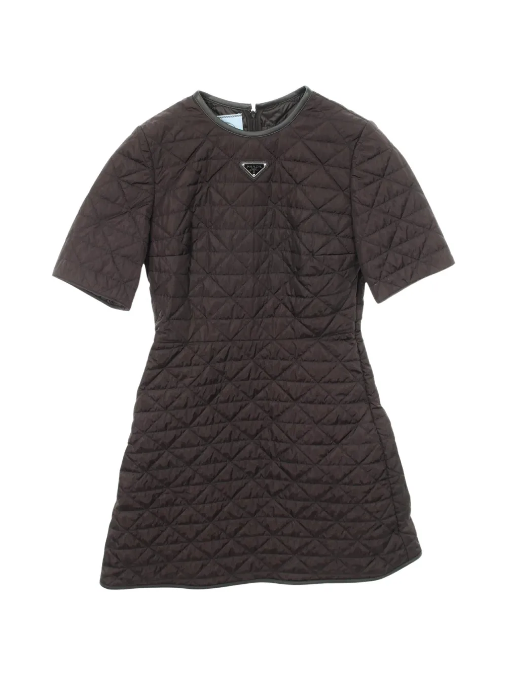 Prada Pre-Owned 2010 gestepptes Kleid aus Re-Nylon - Schwarz