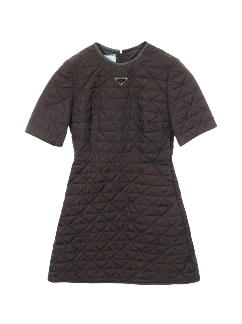 Prada Pre-Owned Abito Re-Nylon trapuntato anni 2010 - Nero