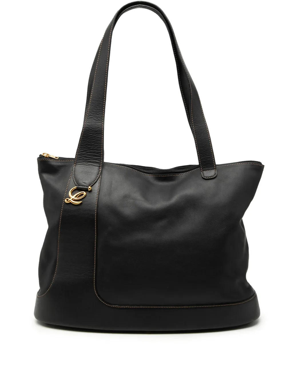 Loewe Pre-Owned 2000-2010 Leather Anagram tote bag - Nero