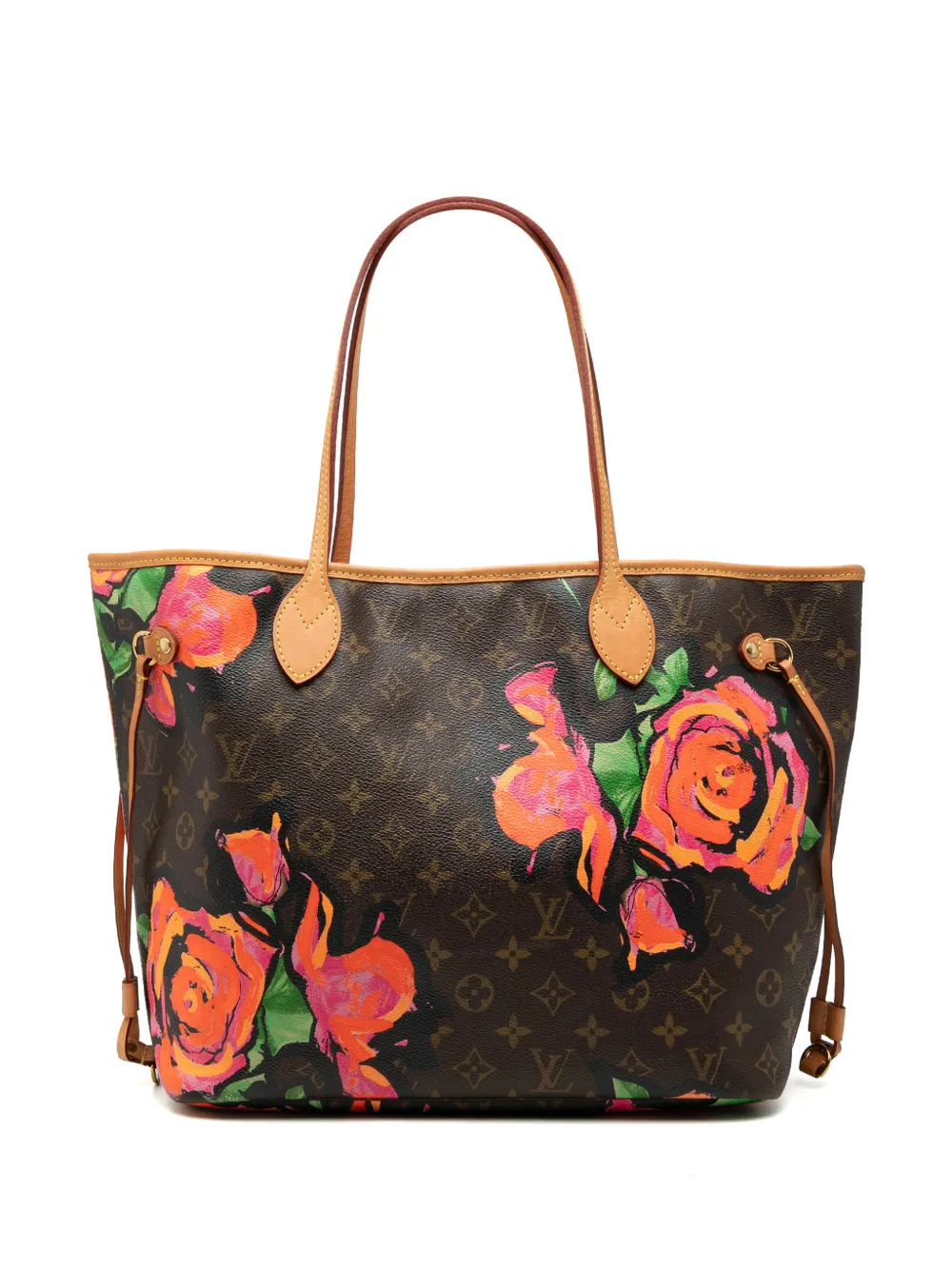 Louis Vuitton Pre-Owned 2019 Monogram Roses Neverfull MM tote bag - Marrone