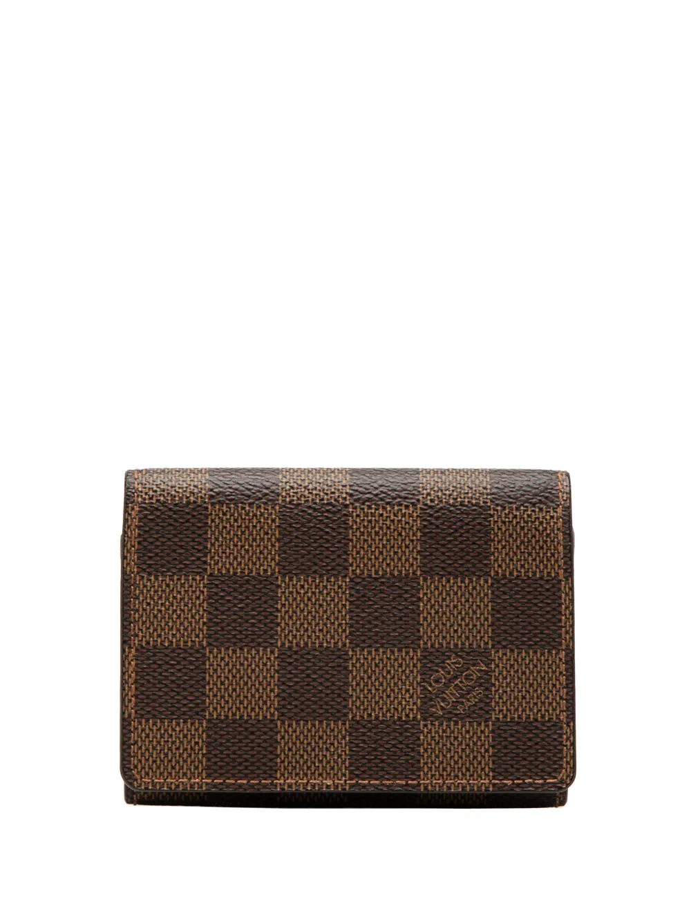 Louis Vuitton Pre-Owned 2007 Damier Ebene Business card holder - Marrone