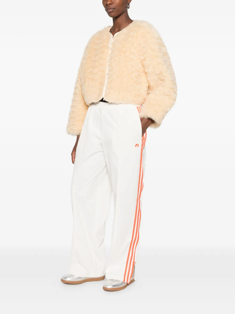 adidas x Miaou joggingbroek met geborduurd logo Wit