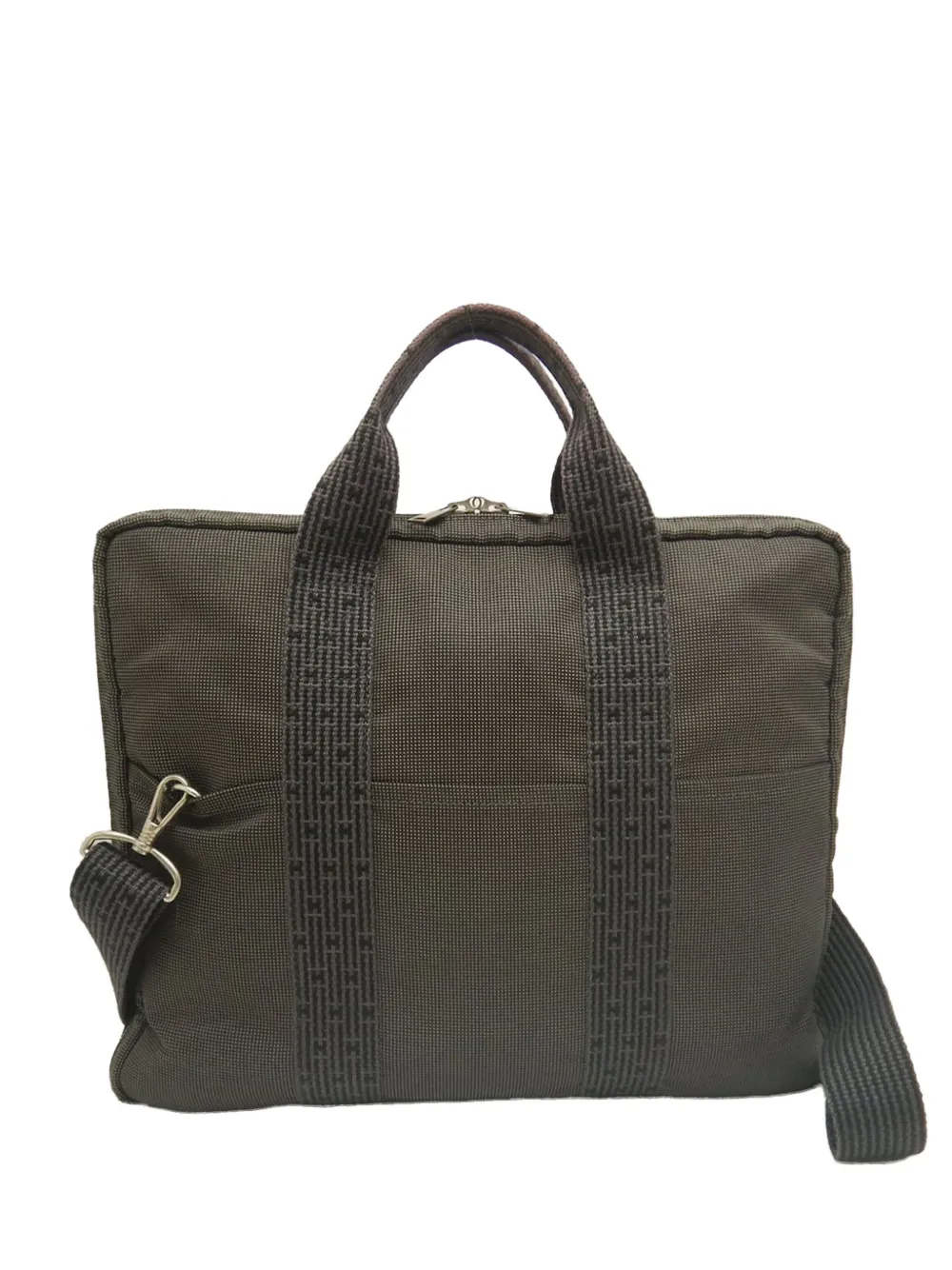 Hermès Pre-Owned 1990-2010 Canvas Herline Porte Documents business bag - Grigio