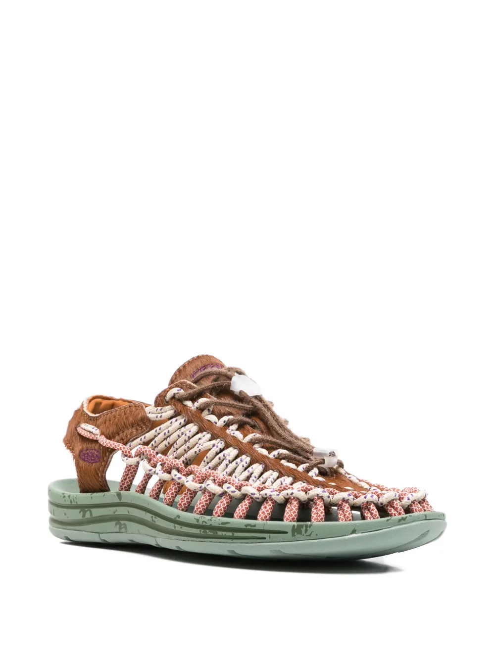 KEEN FOOTWEAR Uneek Lea cord-embellished sandals Bruin