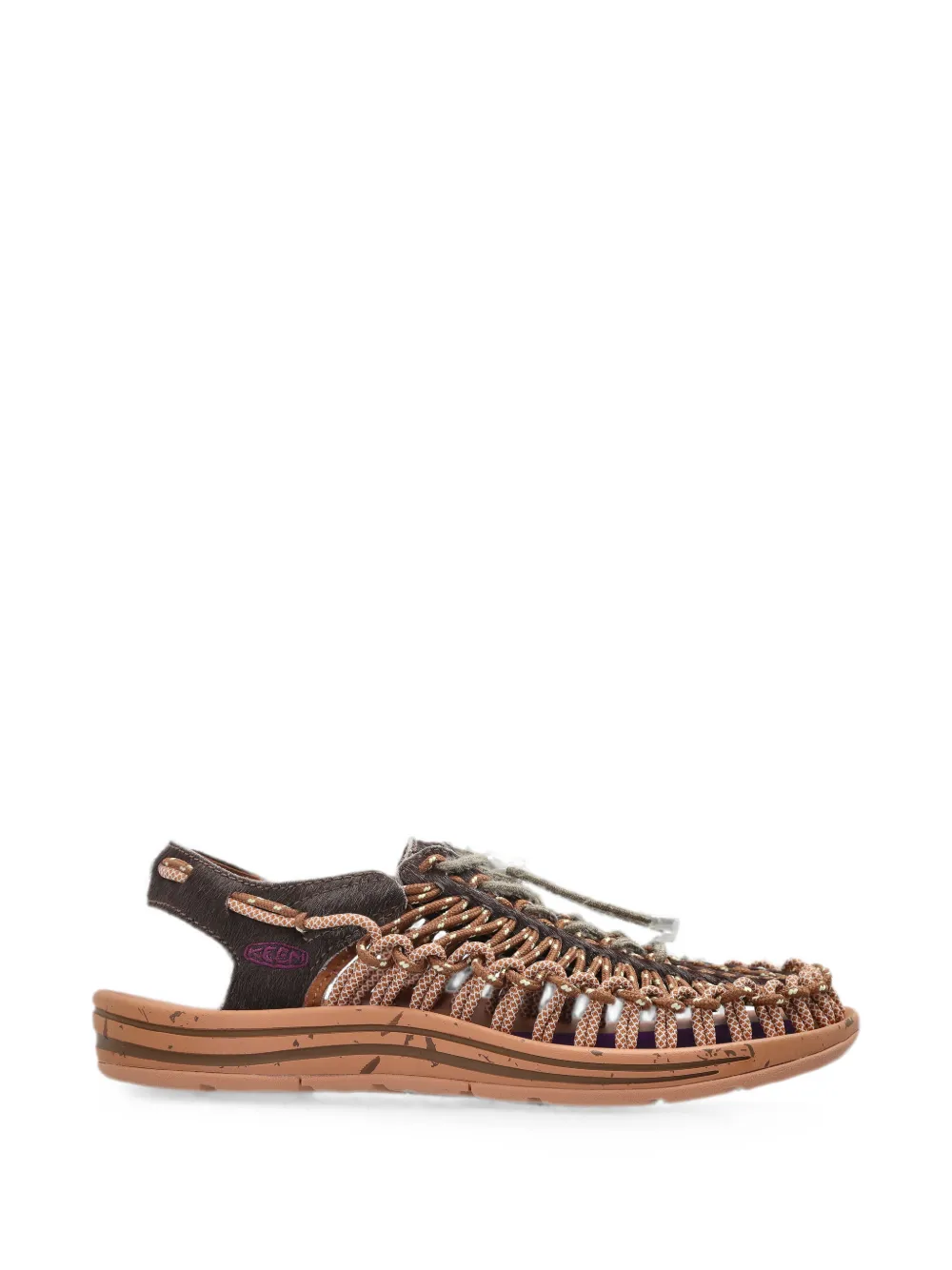 KEEN FOOTWEAR Uneek Lea braided sandals - Marrone