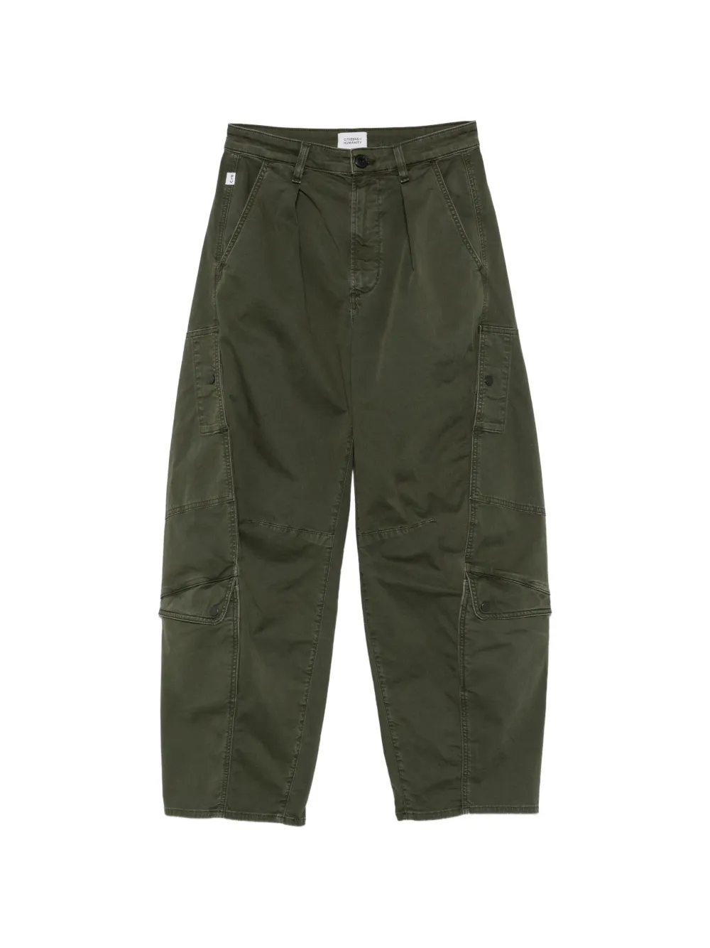 Citizens of Humanity Flight pleated straight trousers - Verde