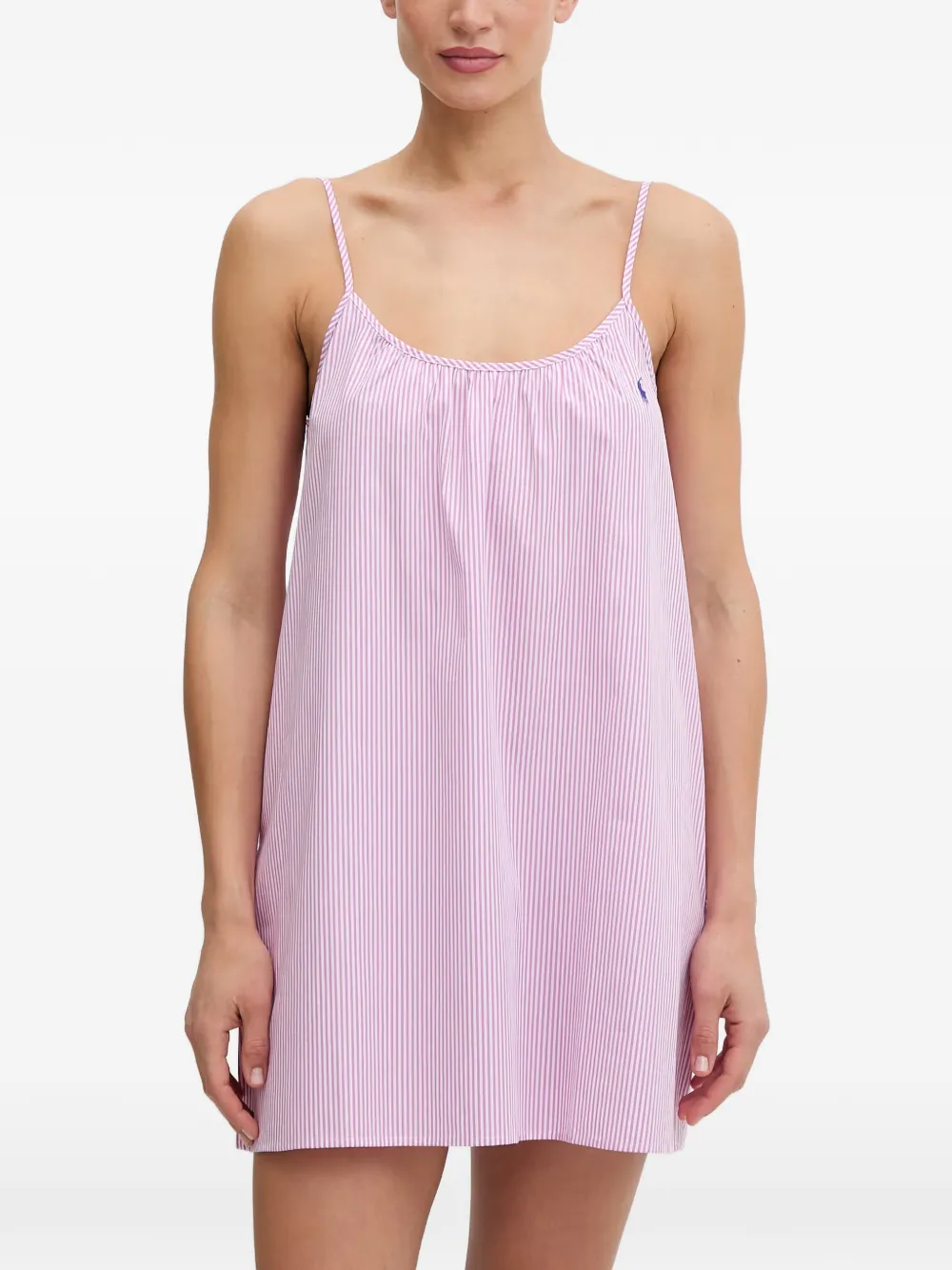 Polo Ralph Lauren vertical-stripe nightdress - Rosa