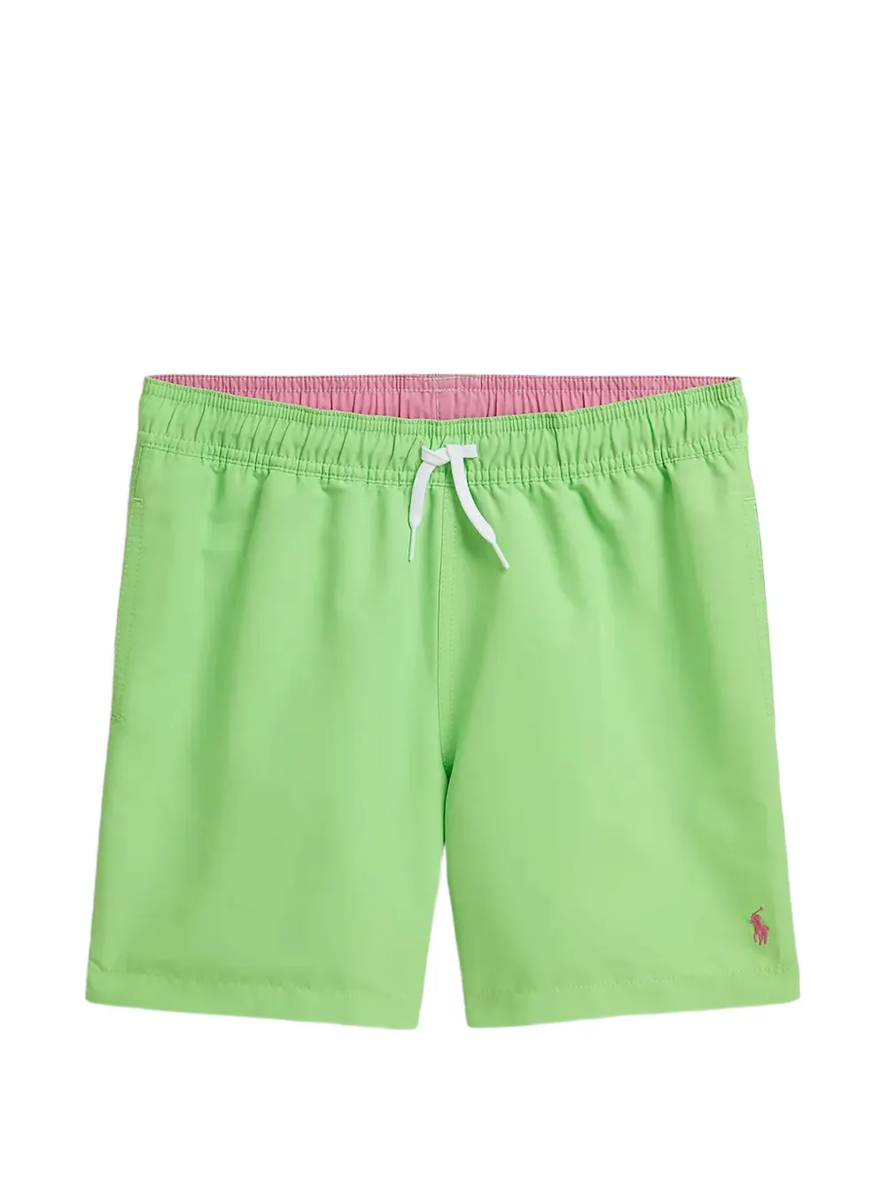 POLO RALPH LAUREN KIDS logo-embroidered drawstring swim shorts - Vert POLO RALPH LAUREN KIDS logo-embroidered drawstring swim shorts - Vert