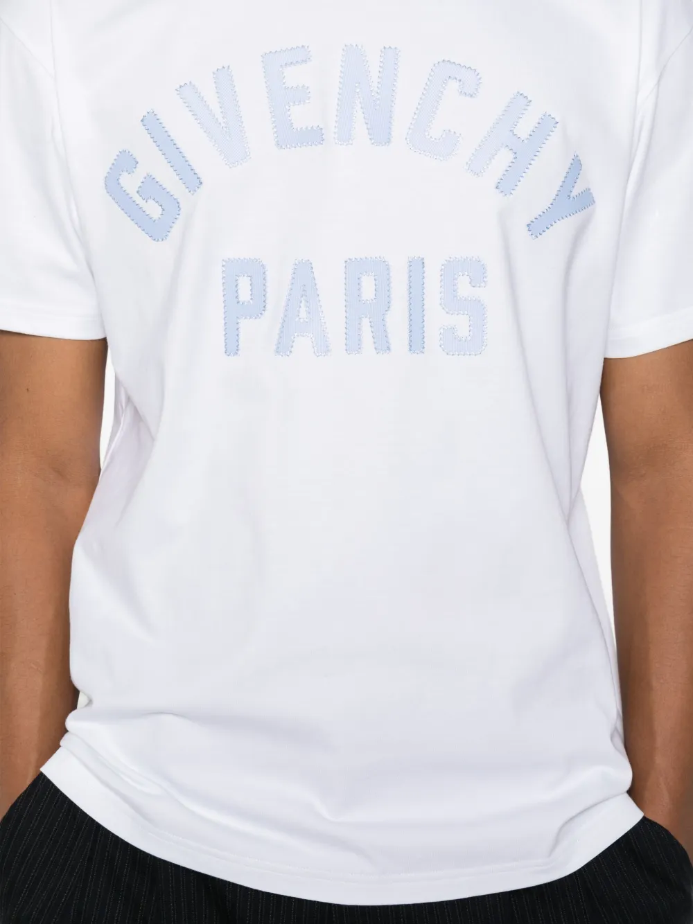 Givenchy Katoenen T-shirt met Paris-borduurwerk Wit