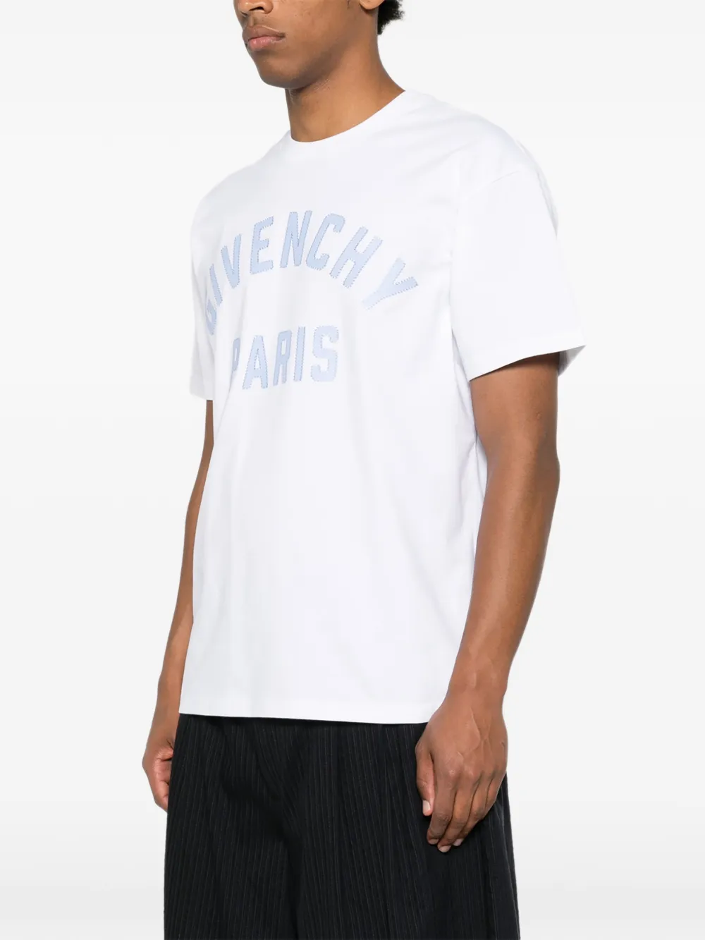 Givenchy Katoenen T-shirt met Paris-borduurwerk Wit