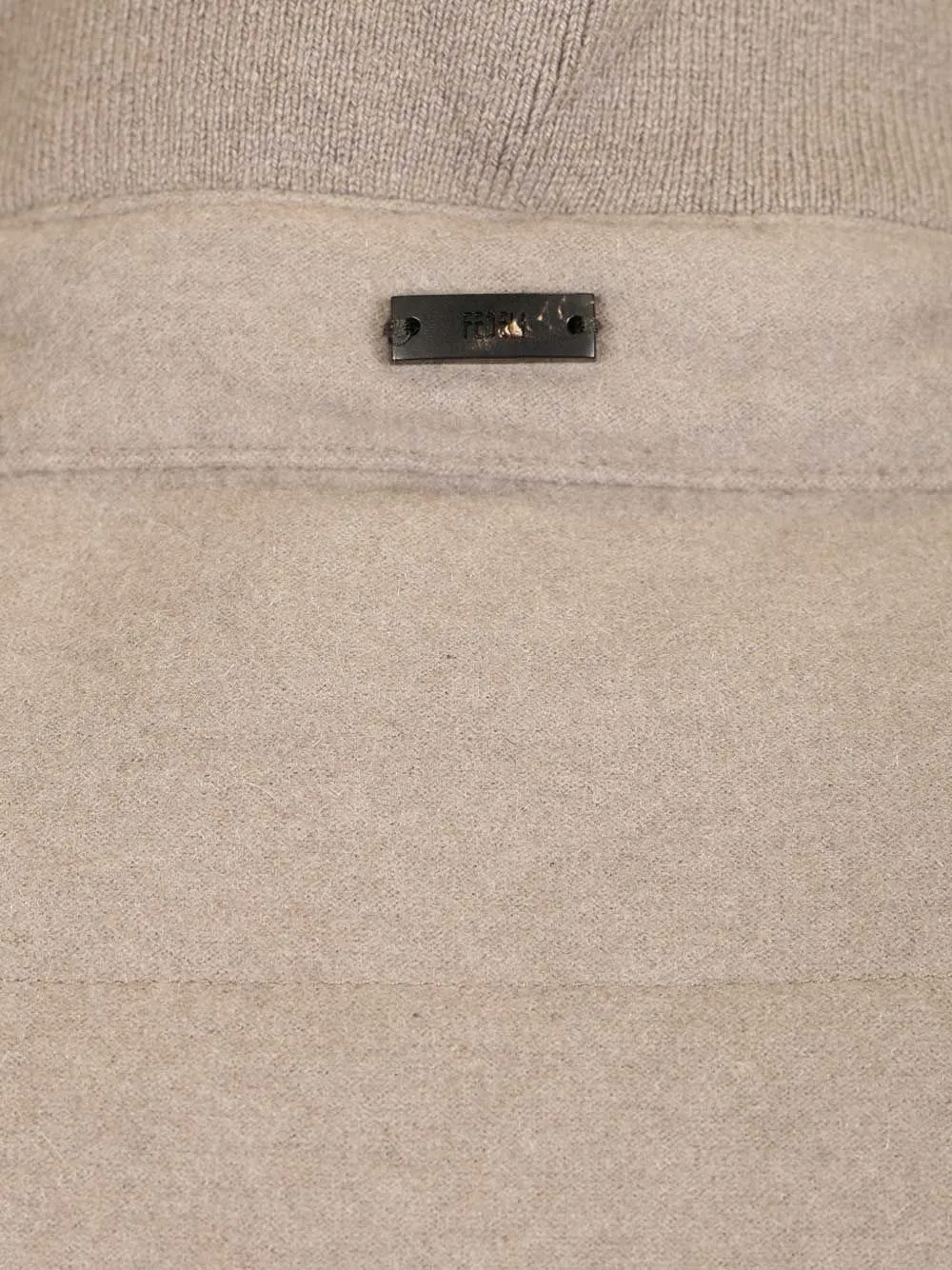 Fedeli Bodywarmer met hoge hals Beige
