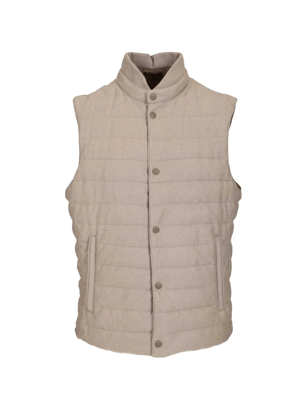 Fedeli quilted high-neck gilet - Neutrals
