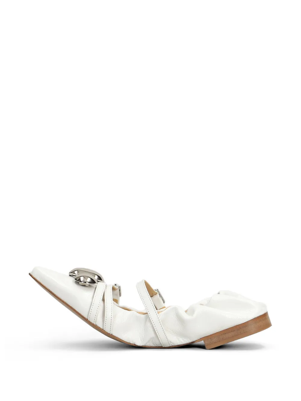 ALCHIMIA Ballerina's met gespbandje Wit