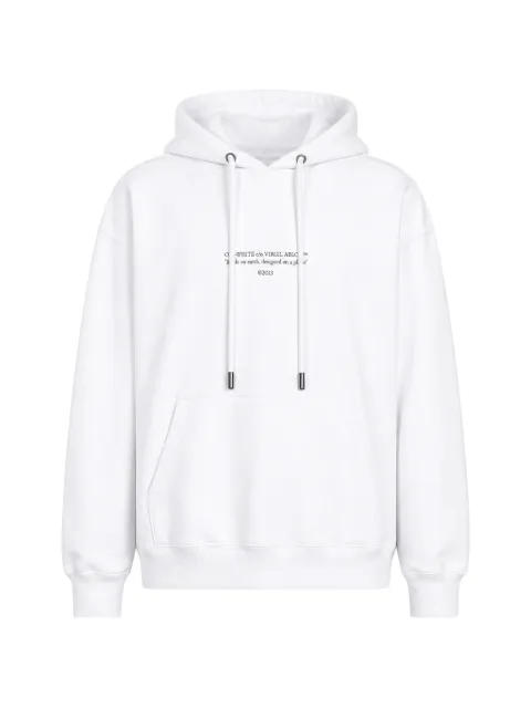 Off-White logo-print drawstring hoodie