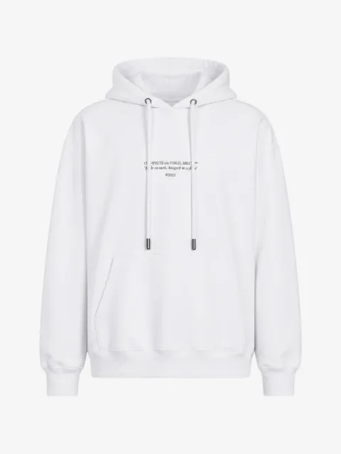 Off-White logo-print drawstring hoodie