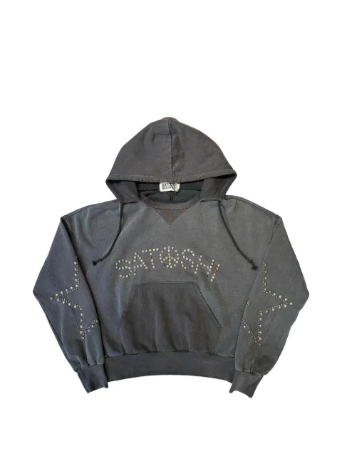 SATOSHI NAKAMOTO hoodie à étoiles cloutées