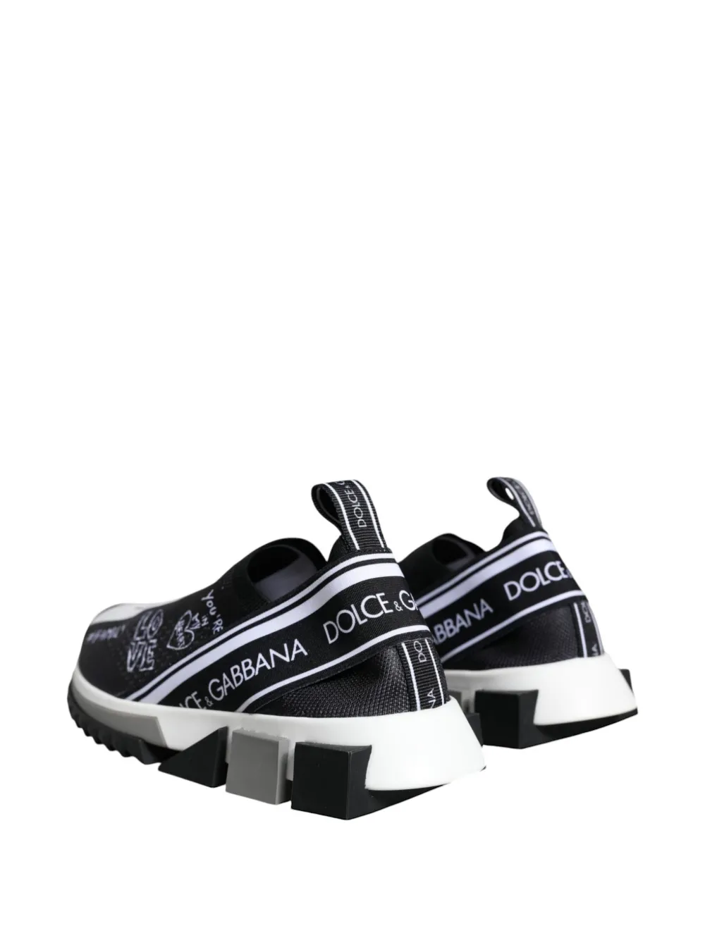 Dolce & Gabbana Sorrento logo-print sneakers Zwart