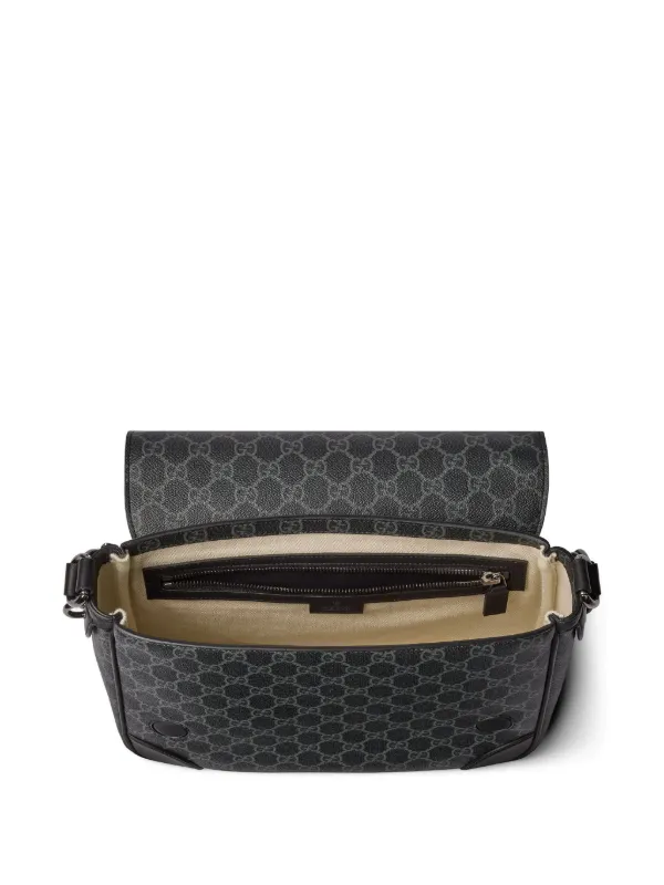 Gucci GG Emblem Shoulder Bag | Black | FARFETCH