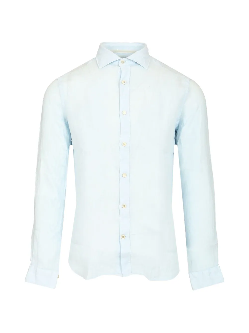 Al Duca D’Aosta 1902 spread-collar linen shirt - Blu