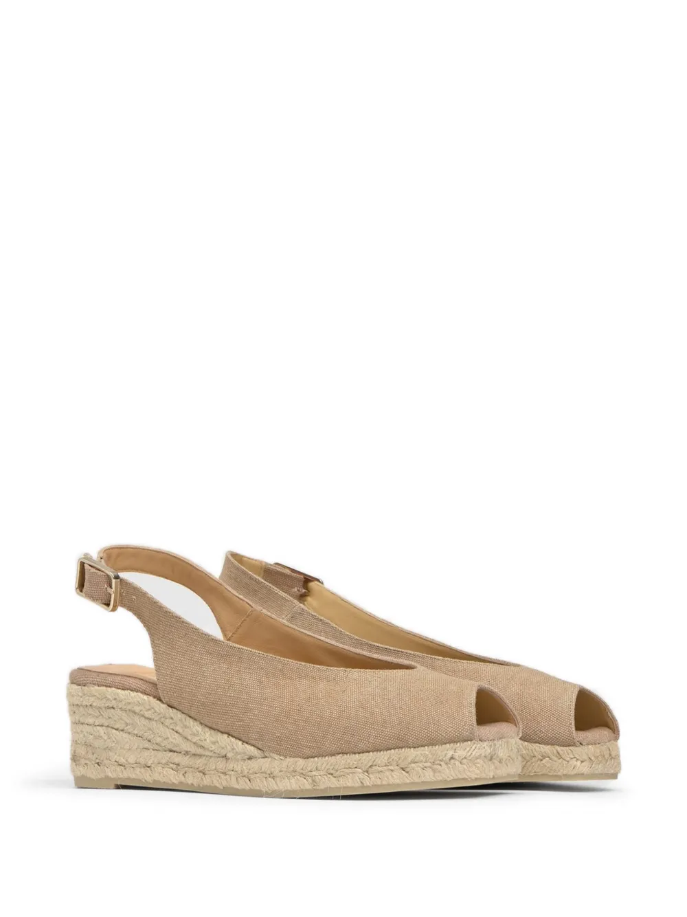 Castañer Dosalia buckle-fastening peep-toe espadrilles Beige