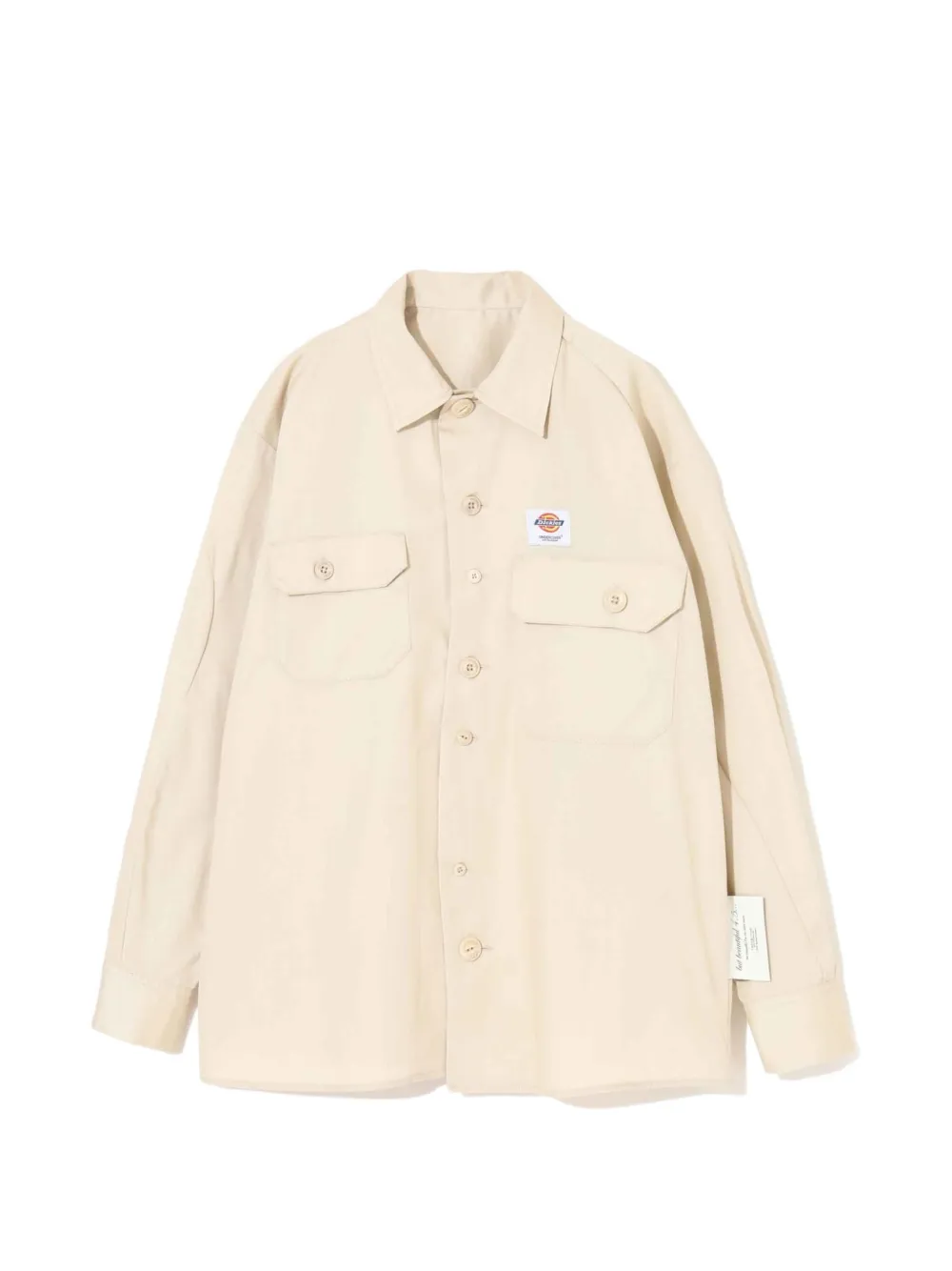 Undercover x Dickies logo-patch button-up shirt - Toni neutri