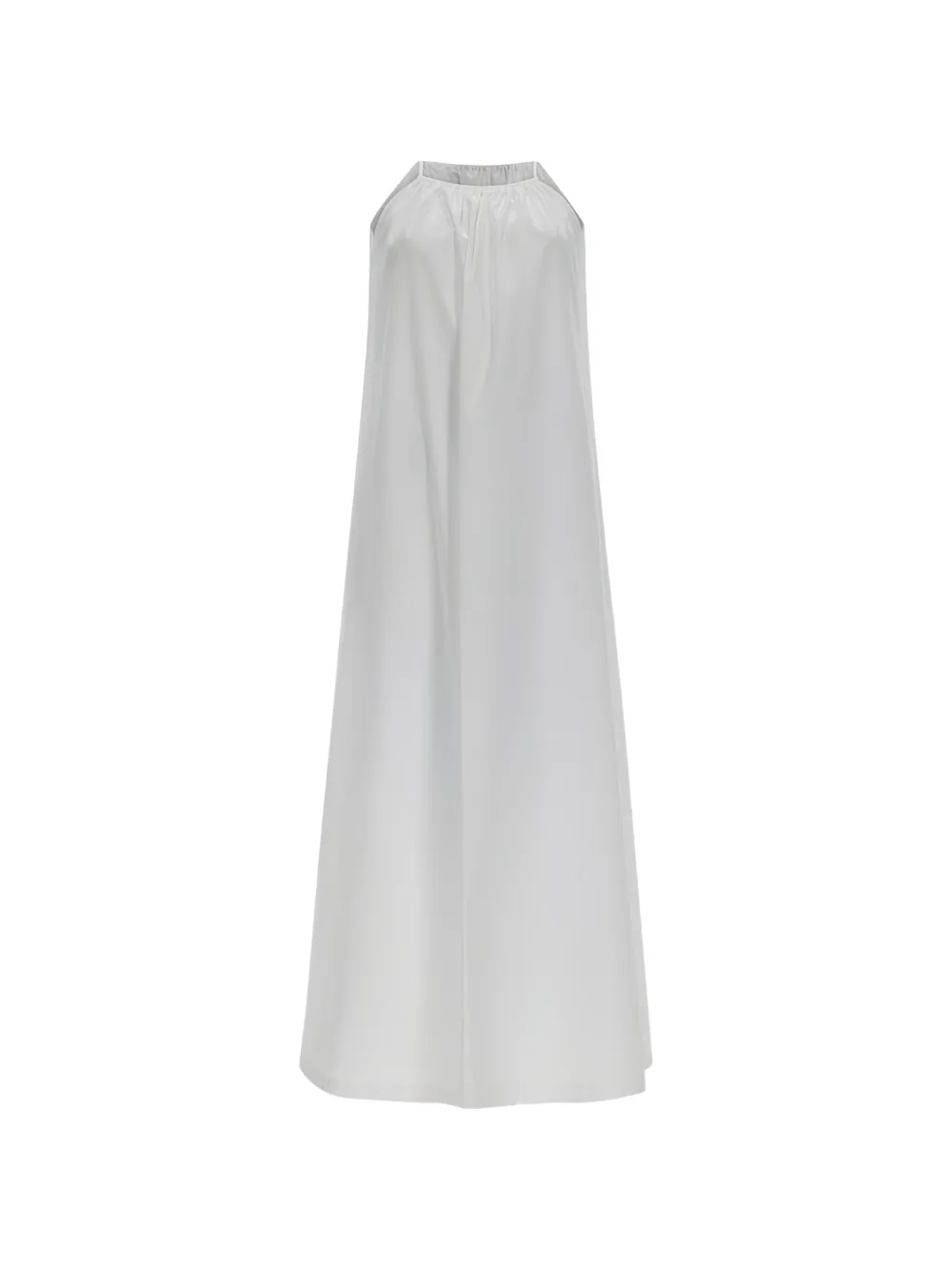 Max Mara halterneck gathered maxi dress - Bianco